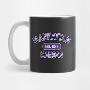 Manhattan Kansas - Vintage Purple Athletic Mug